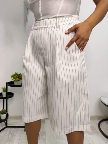 Pantaloni Old Money Alb